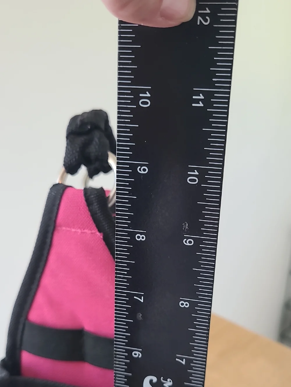 AMM Tote-Ally Cool Mini-Tote Pink Sling Organizer Bag with Black Trim